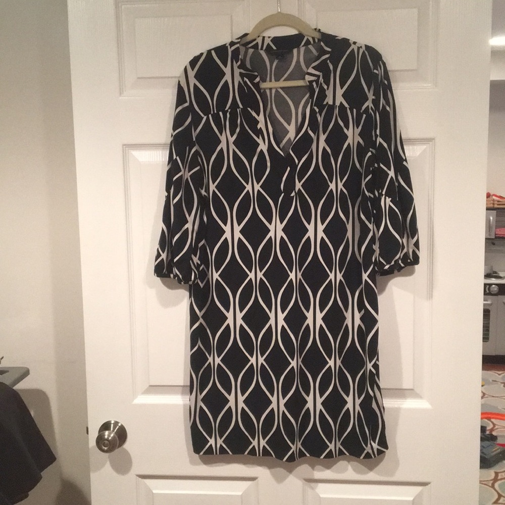 Black and cream dress